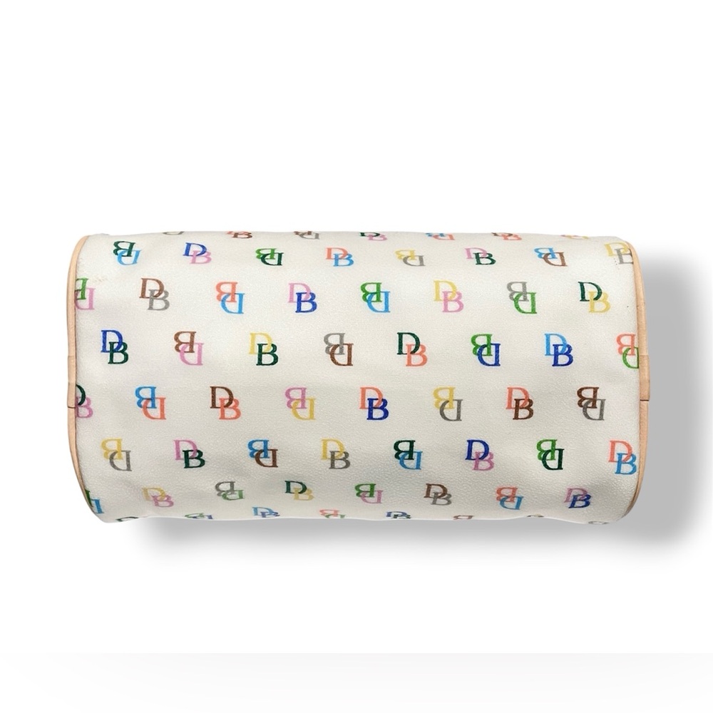 DOONEY & BOURKE VINTAGE Y2K MULTICOLOR RAINBOW MONOGRAM BARREL SHOULDER BAG - Picture 6 of 11